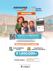 Fondo Vecino Agrosuper abre convocatoria para proyectos que contribuyan a la sustentabilidad y seguridad de entornos educativos