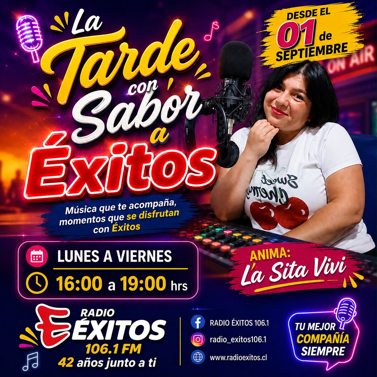 La tarde con Sabor ..A Exitos