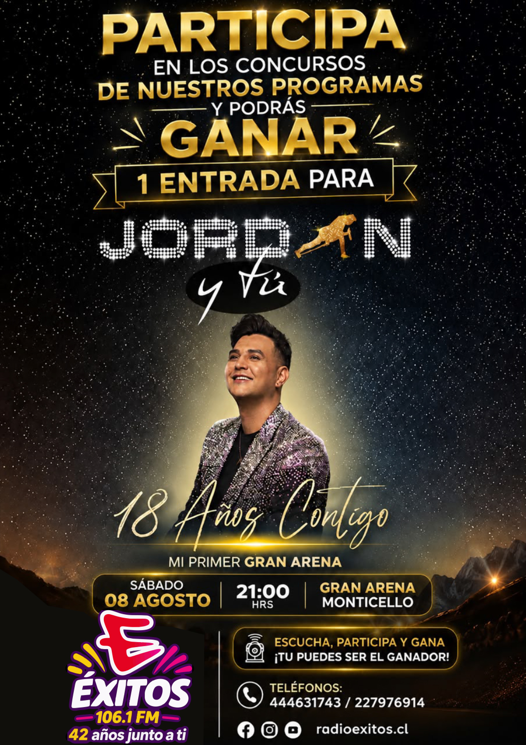 Jordan te invita este Sábado a su primer gran Arena